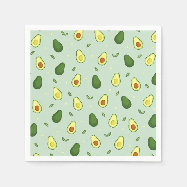 Avocado Holy Guacamole Green Baby Dusche Geburtsta Serviette (Vorderseite)