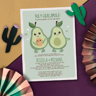 Avocado Holy Guacamole Kinderdusche Einladung