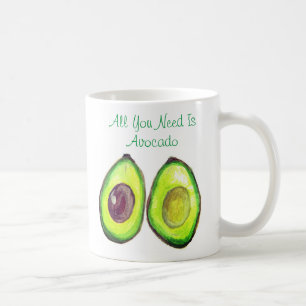 Avocado Humor Text Vegan Freundlich Gesundes Obst Kaffeetasse