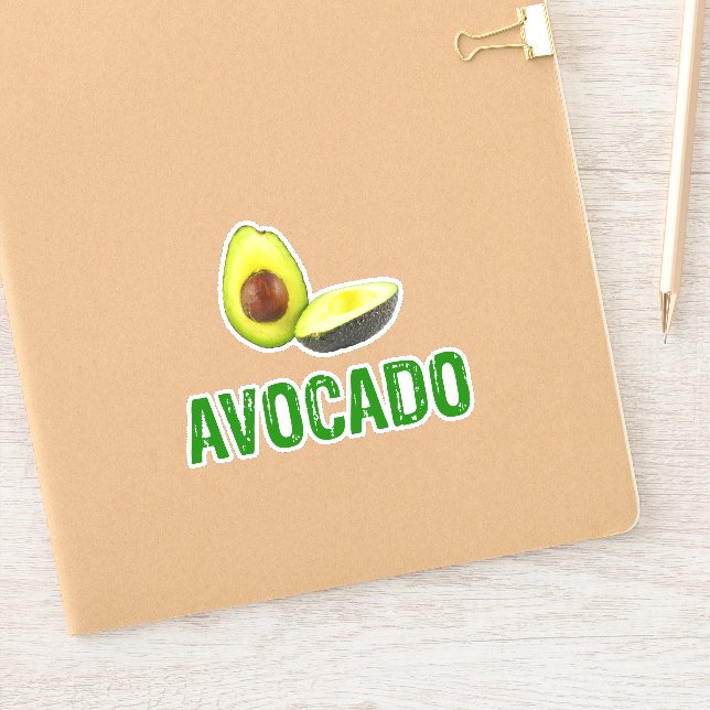 Avocado, I Liebe Avocado Aufkleber (Notizbuch)