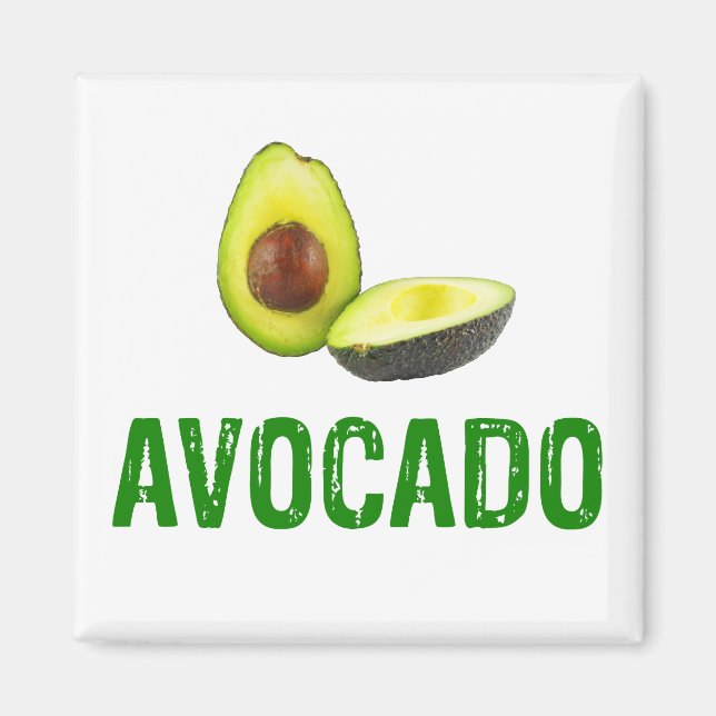 Avocado, I Liebe Avocado Magnet (Vorne)