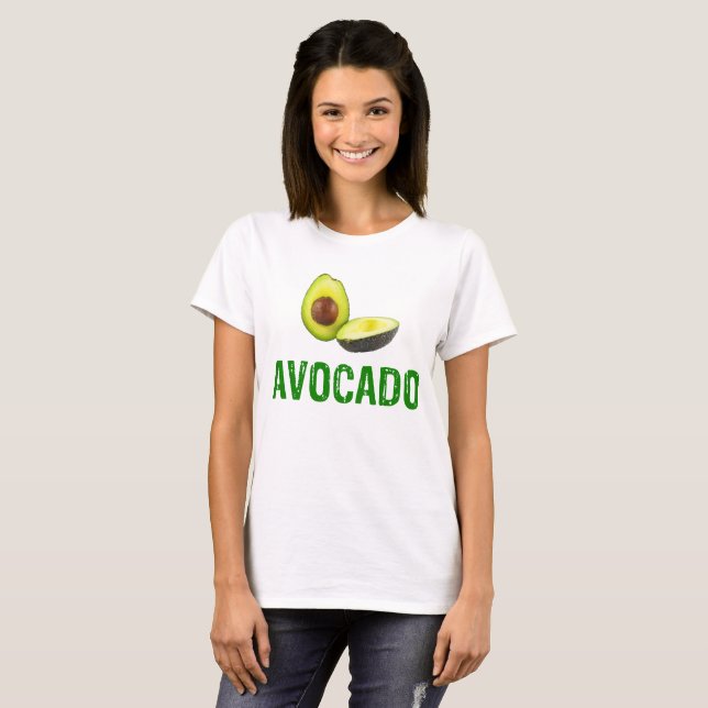 Avocado, I Liebe Avocado T-Shirt (Vorne ganz)