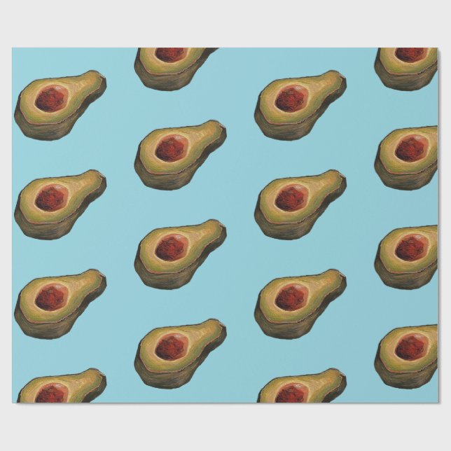 Avocado-Illusion  Geschenkpapier (Flach)