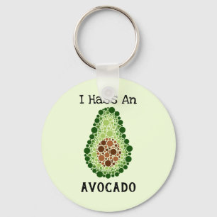 Avocado in Dots Schlüsselanhänger