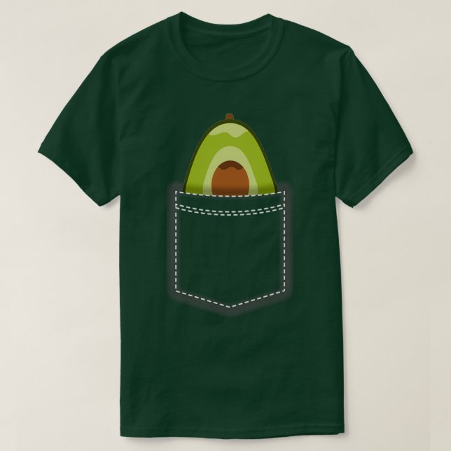 Avocado in Scheiben T-Shirt (Design vorne)