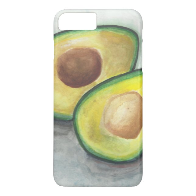 Avocado in Watercolor Case-Mate iPhone Hülle (Rückseite)