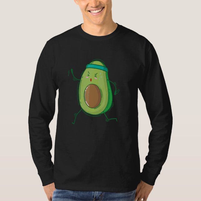 Avocado Joggen T-Shirt (Vorderseite)