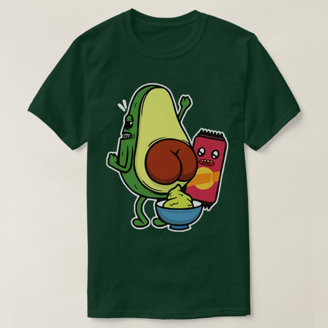 Avocado Kacke Guacamole Das originelle Party T-Shirt (Design vorne)