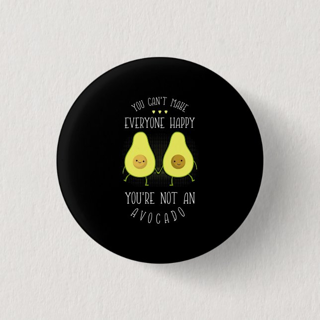 Avocado kann jedem glücklich machen button (Vorderseite)
