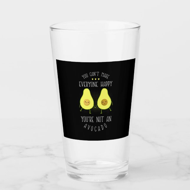 Avocado kann jedem glücklich machen glas (Vorderseite)