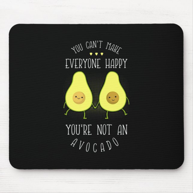 Avocado kann jedem glücklich machen mousepad (Vorne)