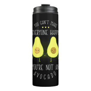 Avocado kann jedem glücklich machen thermosbecher
