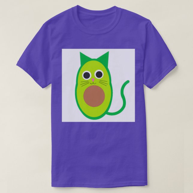 Avocado-Katze 14 T-Shirt (Design vorne)