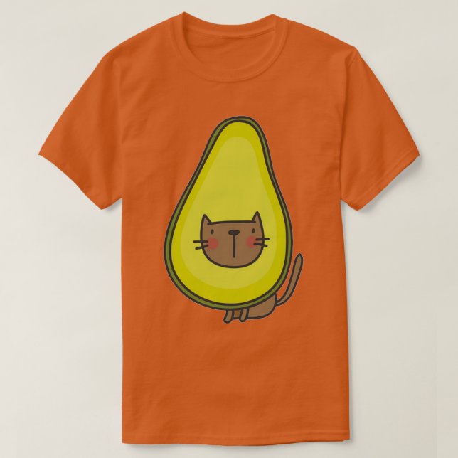 Avocado-Katze 1 T-Shirt (Design vorne)