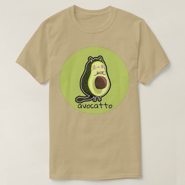 Avocado-Katze 7 T-Shirt (Design vorne)