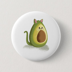Avocado-Katze Button