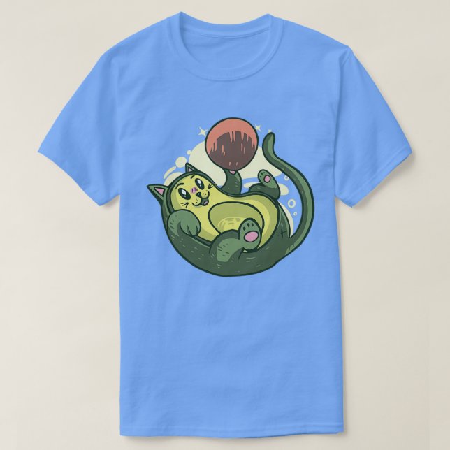 Avocado-Katze T-Shirt (Design vorne)