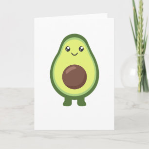 Avocado Kawaii Eat Sweet Avocados Karte