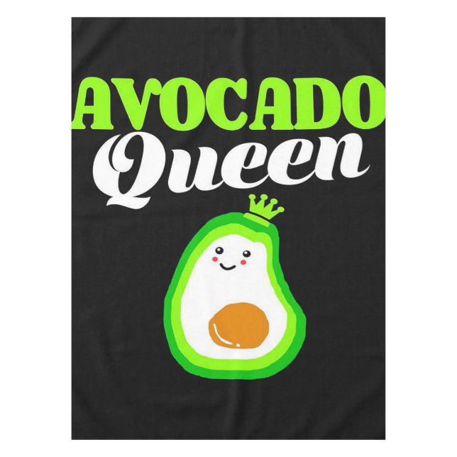Avocado-Königin | Geschenktücher Tischdecke (Vorderseite)