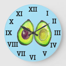 Avocado Küche Gemüse gesunde Wasserfarben Lebensmi