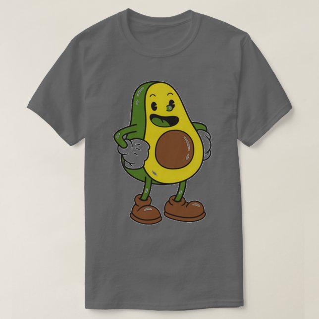 Avocado lächelnd T-Shirt (Design vorne)