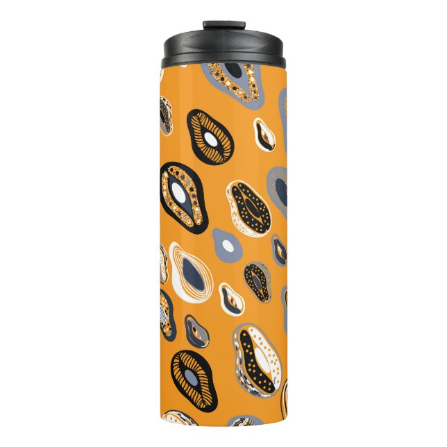Avocado-Liebe: Bio Vintager Stil Thermosbecher (Vorderseite)