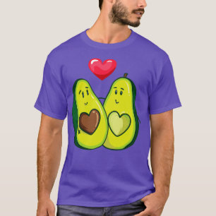 Avocado Liebe Herz Niedliches Veganes vegetarische T-Shirt