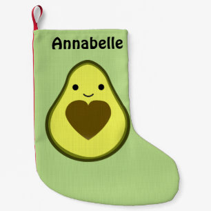 Avocado Liebe Niedlich Avocado mit Herzstück Pit Kleiner Weihnachtsstrumpf