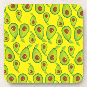 Avocado Liebe Pattern - Leckeres Avocado Lover Getränkeuntersetzer