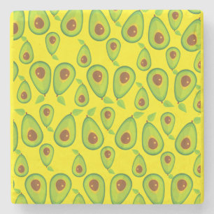 Avocado Liebe Pattern - Leckeres Avocado Lover Steinuntersetzer