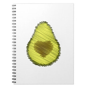 Avocado Liebe Scribble Notizblock