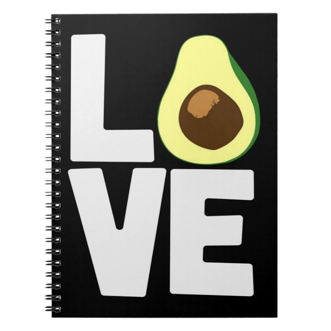 Avocado Liebe Vegan, Niedlich Avocado Lover Gesche Notizblock (Vorderseite)