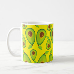 Avocado-Liebesmuster - Leckerer Avocado-Fan Kaffeetasse