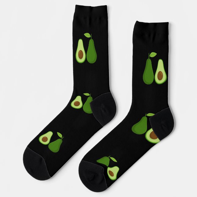 Avocado-Liebhaber-Design Thunder_Cove Socken (Linkes Detail)
