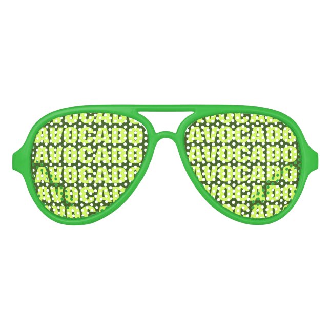 Avocado liebt Party-Schattierungen. Sonnenbrille (Vorderseite)