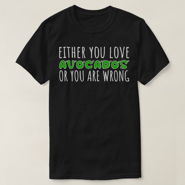 Avocado Lover (3) T-Shirt (Design vorne)
