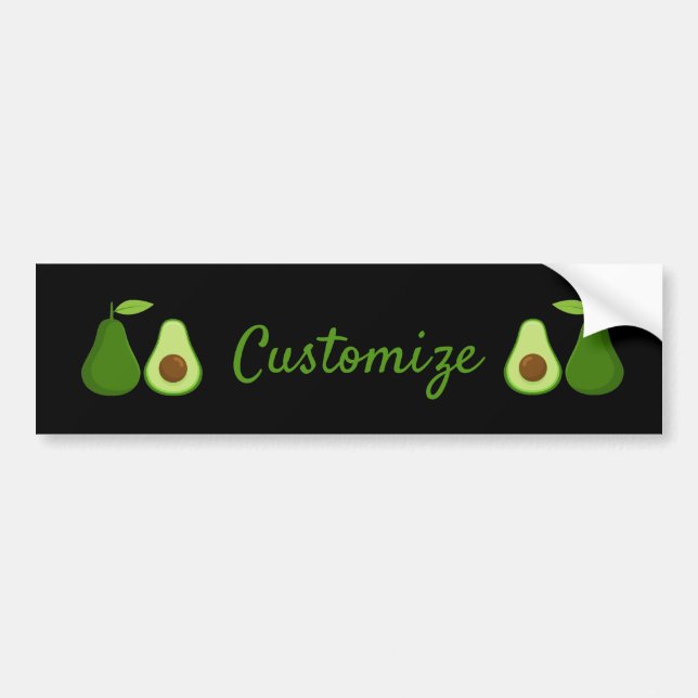 Avocado Lover Design Thunder_Cove Autoaufkleber (Vorne)