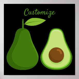 Avocado Lover Design Thunder_Cove Poster