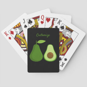 Avocado Lover Design Thunder_Cove Spielkarten