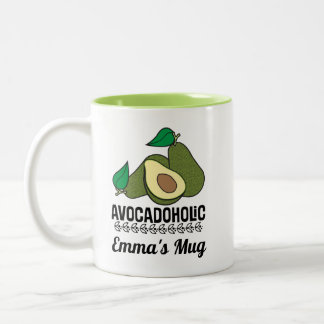 Avocado Lover Personalisiertes Geschenk Zweifarbige Tasse