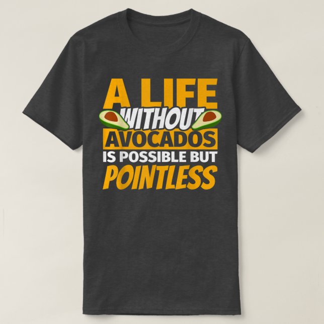 Avocado Lover witzig T-Shirt (Design vorne)