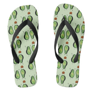 Avocado lustige zujubelnde grüne Grube Handstand Flip Flops