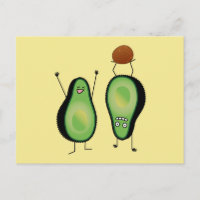 Avocado lustige zujubelnde grüne Grube Handstand