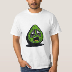 Avocado-lustiges Gesicht T-Shirt