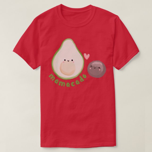 Avocado mama and ba1 T-Shirt (Design vorne)