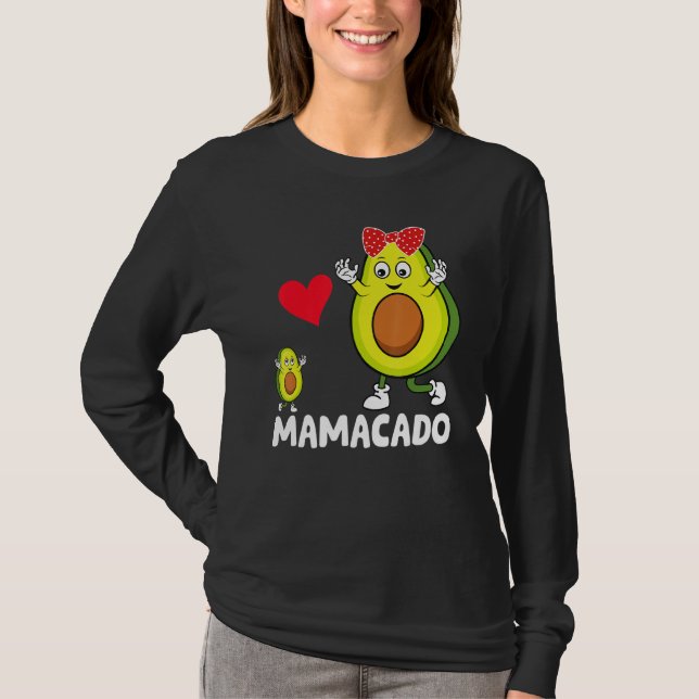 Avocado Mama Avocado Mama Mamacado Avo Mothers Day T-Shirt (Vorderseite)