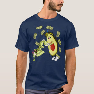 Avocado mit Euro-Bundle lustig T-Shirt