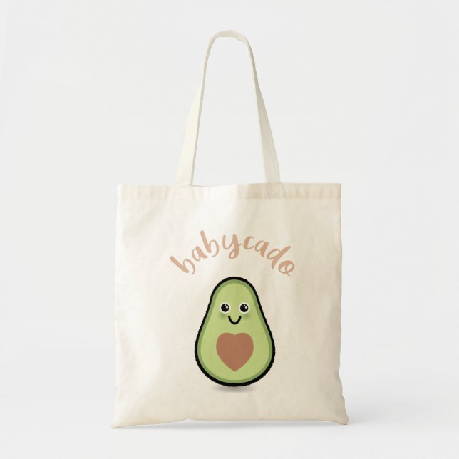 Avocado mit Herz Babycado für ein Baby Tragetasche (Vorne)