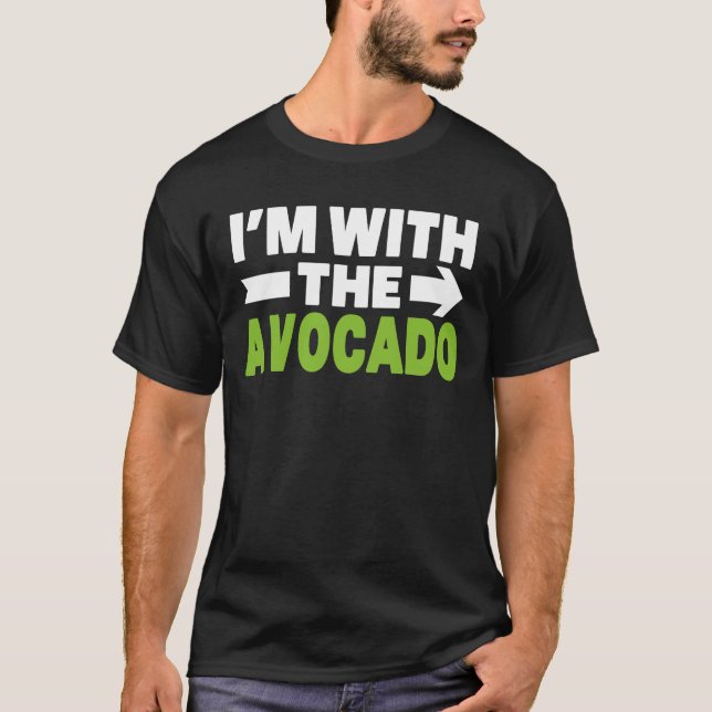 Avocado mit Toast-Matching Halloween-Kostüm T-Shirt (Vorderseite)