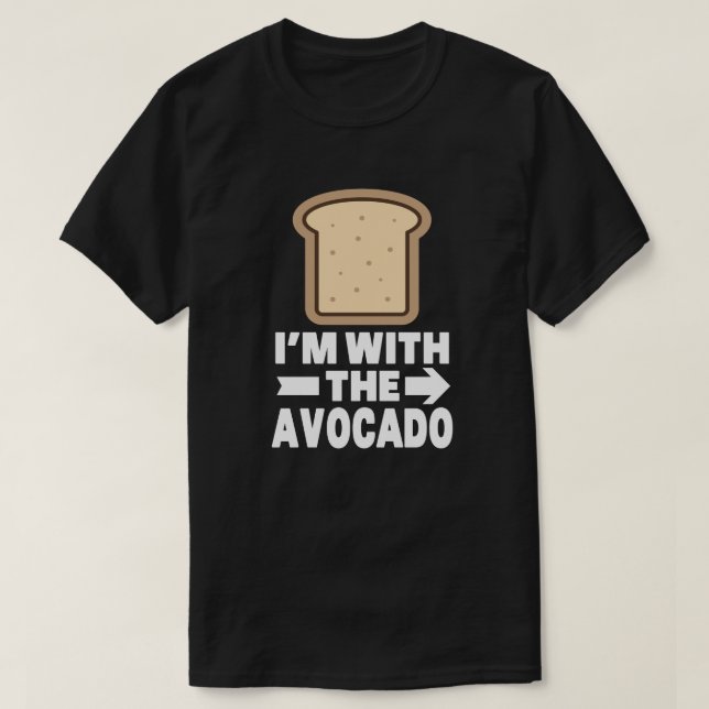 Avocado mit Toast-Matching Halloween-Kostüm T-Shirt (Design vorne)
